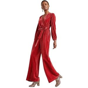 Anthropologie by Ali + Jay Velvet Jumpsuit, Rose L